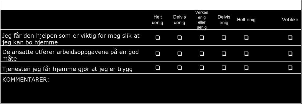 Nytt skjema i 2017: Resultatene fra undersøkelsene med skala 1-5 som presenteres i denne rapporten er konvertert til skala 1-6.