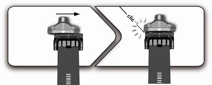 If you want to place the remote control on the dashboard, stick the double-sided tape located on the