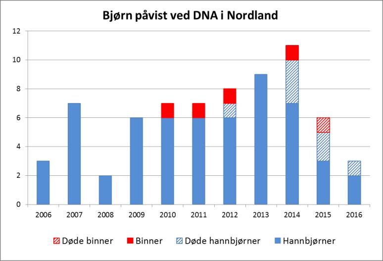 Bjørn i Nordland Offentlige beslutninger som kan berøre naturmangfoldet skal så langt det er rimelig bygge på eksisterende og tilgjengelig kunnskap om arters bestandssituasjon samt effekt av