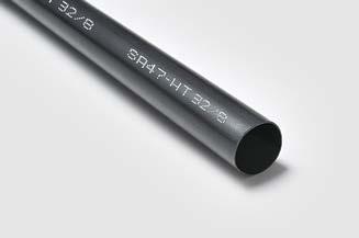 Krympestrømpe 4:1 med lim - 1,2 m lengder Serie SA47-HT - medium tykkvegget SA47-LA er en medium tykkvegget hlogenfri krympestrømpe med lim. Den hr utmerket strekkfsthet og god strekkvlsting.