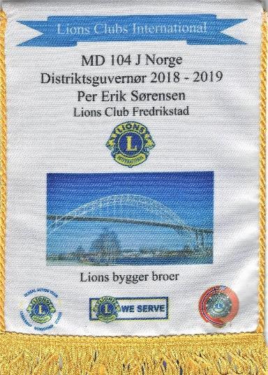 Distriktsmøte LIONS Distrikt 104 J Fredrikstad 6. april 2019 Distriktguvernør Per Erik Sørensen Dagsorden: Konstituering.