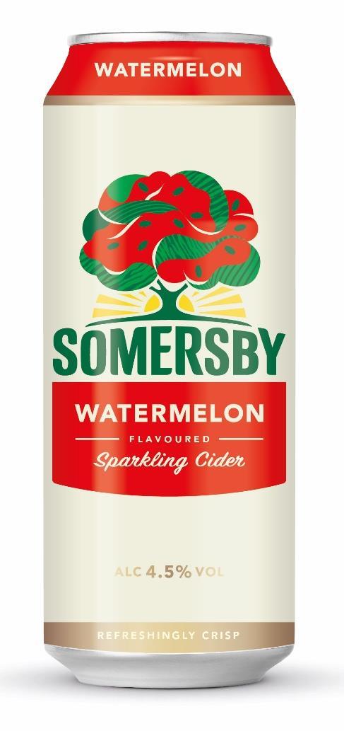 Lanserer Somersby Watermelon tredje beste presenterende variant