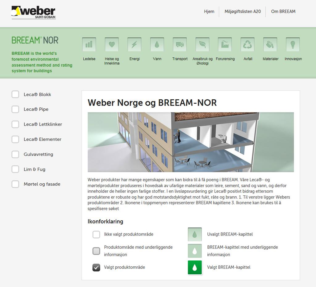 BREEAM-NOR BREEAM-NOR er den norske tilpasningen av BREEAM, Europas ledende miljøklassifiseringsverktøy for bygninger.
