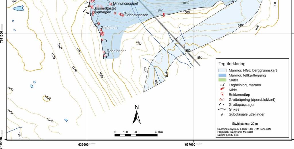 Det ble registrert flere kilder på sørsiden av fjellet Riehppeĉohkka. To relativt store karstkilder ble oppdaget og befart.