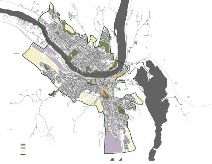 4.2 Langsiktig ytre byvekstgrense Fokus på en konsentrert utbygging og fortetting har vært bærende prinsipper i arealpolitikken for Kongsvinger gjennom de to siste kommuneplanrulleringene.