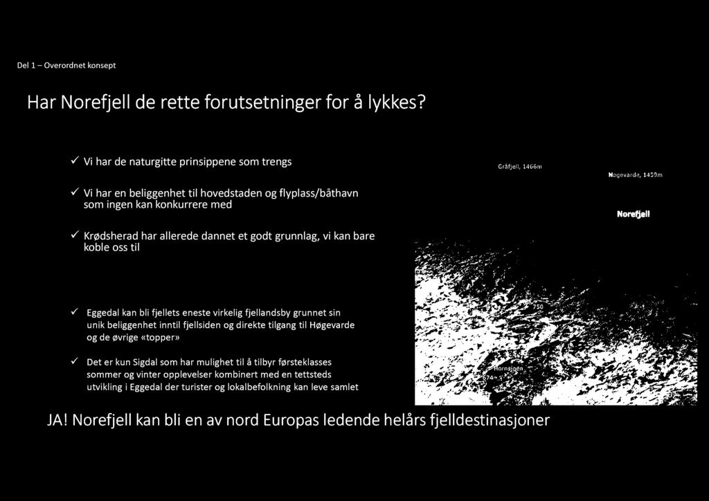 Del 1 Overordnet konsept H ar N orefjell de rette forutsetninger for å lykkes?