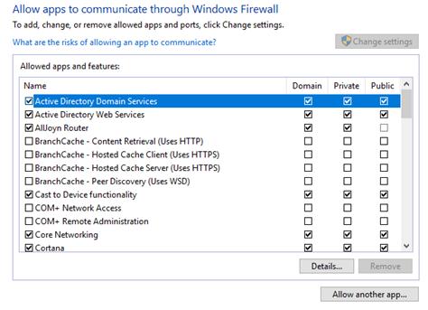 Oppgave b: Standardinnstillinger og unntak i Windows brannmur På tjenermaskinen: 1. Bruk Control Panel System and Security Windows Firewall. 2. Klikk lenken 3.