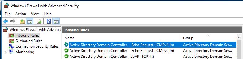 Oppgave c: Konfigurere predefinert brannmurregel for ICMP (ping) Kommandoen ping sender «Echo Request»-meldinger med kontrollprotokollen ICMP.