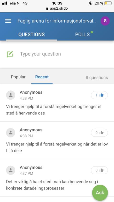 Husk å skrive nummer på oppgavene i svaret: 1.:, 2.:, osv. 4.