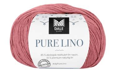 PURE LINO har samme strikkefasthet som LERKE, så oppskriftene kan fint