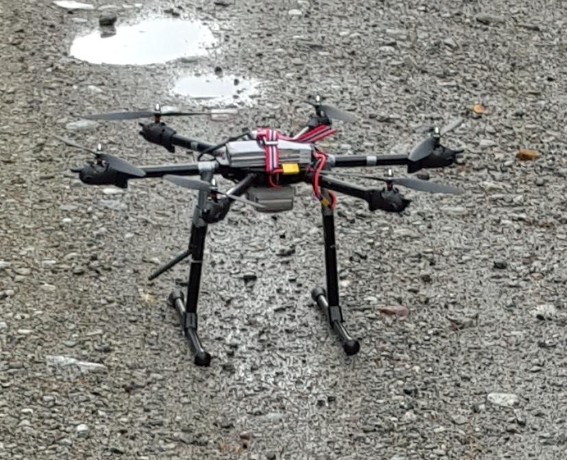 Første bildeanalyse med drone ble gjort over «Prøveflate 3» på Gran Almenning på Hadeland.