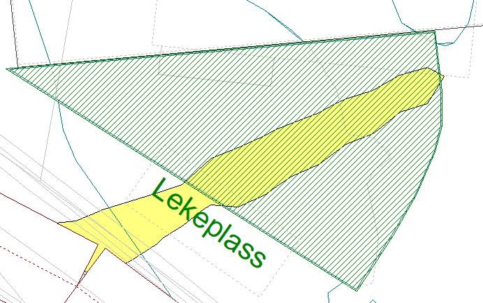 Felles lekeplass Det planlegges lekeplass sør for bebyggelsen.