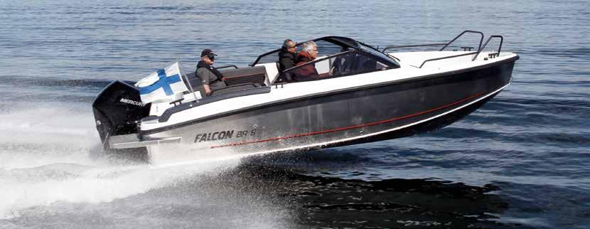 FALCON BR 8 PRIS NOK Falcon BR 8 standard båt uten motor... 387 900 Falcon BR 8 + Mercury V6-175 XL DS... 569 200 Falcon BR 8 + Mercury V6-200 XL DS... 583 600 Falcon BR8 + Mercury V6-225 XL DS.