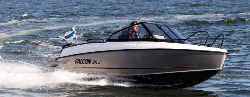FALCON BR 5 PRIS NOK Falcon BR 5 standard båt uten motor... 184 800 Falcon BR 5 + Mercury F60 ELPT EFI CT... 271 100 Falcon BR 5 + Mercury F80 ELPT EFI.