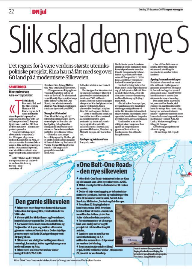 New Silk Road «One Belt One Road» (1) «One