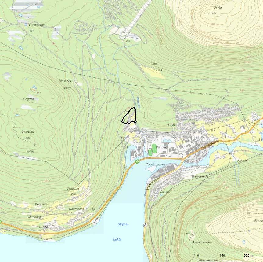 Side: 5 1 Innledning På oppdrag av Stryn kommune har NGI vurdert faren for skred i reguleringsområde Hol i Stryn. Bakgrunn for henvendelsen er kravet om skredfarevurdering etter Planog bygningsloven.