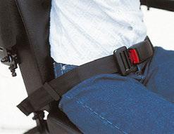 Hoftebelte Om nødvendig kan du montere hoftebeltet eller H-belte på MC