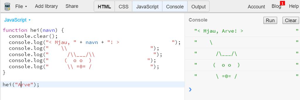 JS: Hei JavaScript! Skrevet av: Arve Seljebu Kurs: Web Tema: Tekstbasert, Nettside Fag: Programmering Klassetrinn: 8.-10.