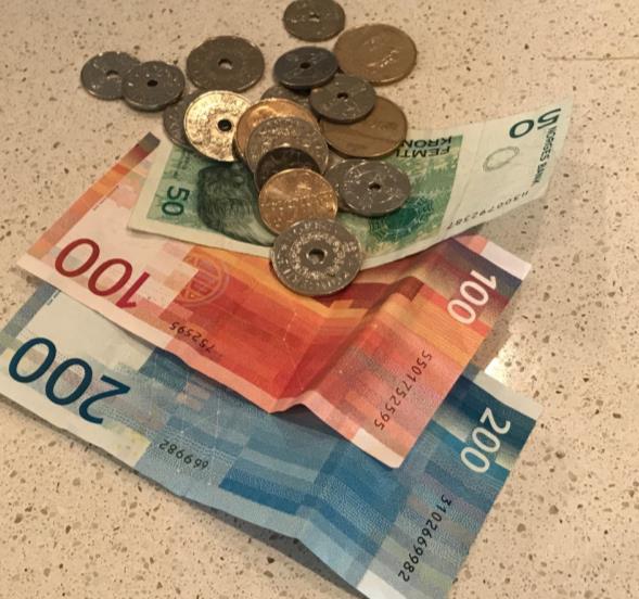 Oppgave 8 (8 poeng) Kari har sommerjobb og tjener 160 kr per time. Hun har frikort og kan tjene 55 000 kr uten å betale skatt. a) Hvor mange timer kan hun jobbe uten å betale skatt?