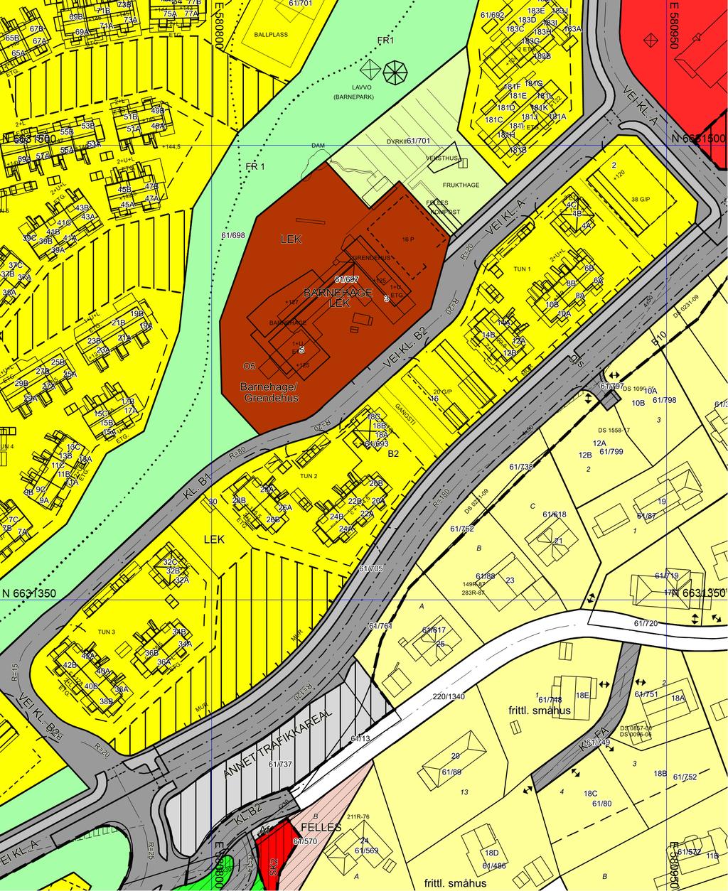 Reguleringsplankart Asker kommune Eiendom: Adresse: Dato: Målestokk: 61/693/0/9 Korpefaret 10B 08.11.