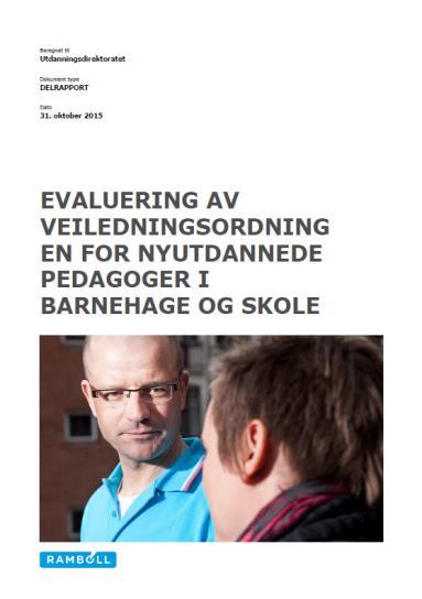 RAPPORT Tidligere evalueringer SINTEF Teknologi og samfunn: Hjelp til praksisspranget.