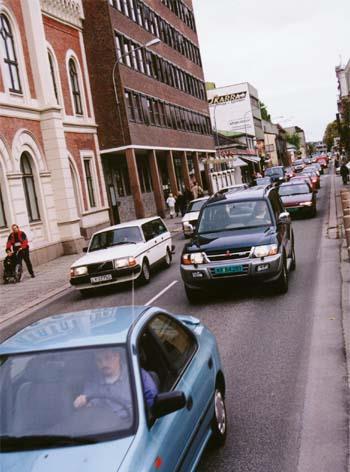 Miljøkrisen Engene da hovedtrafikken gikk der Foto: Birgitte S.