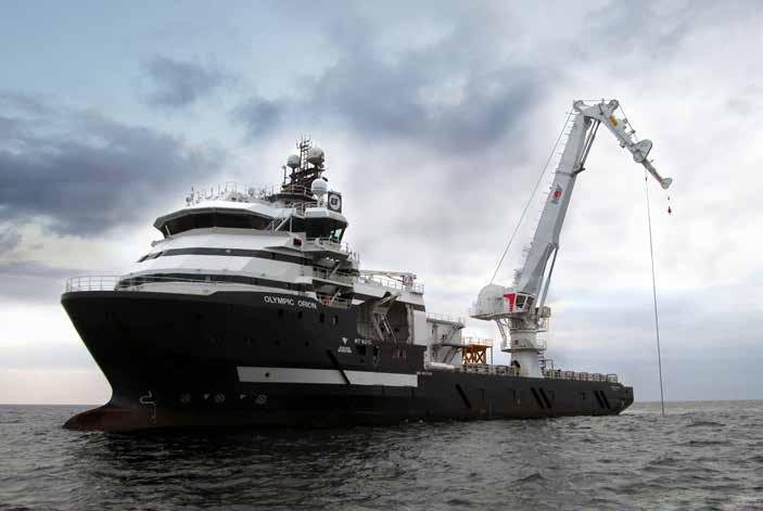 OLYMPIC TAURUS Design: MT6015 GT: 4902 Olympic Taurus is a multipurpose offshore vessel with dieselelectric propulsion, low fuel