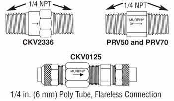 Temperature, level, or pressure SWICHGAGE instruments installed on the engine and pump or compressor, trip the magnetic switch, breaking the circuit from the battery which closes the valve and stops