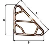 STOPWASHER A B C WEIGHT MM MM MM KG 1703MT16 STOPPSKIVE MT 16 STOPWASHER MT 16 150 12 62 1.