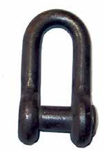 Sjakler / Shackles Sjakler / Shackles GREENPIN D-SJAKKEL, FIRKANT D-SJAKKEL, BOSS SL Greenpin shacle, D, with square headed pin D-shacle, Boss SL Material : bow and pin high tensile steel, Grade 6,