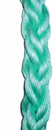 Tau / Rope Tau / Rope TERYLENETAU 3-SLÅTT DANLINETAU KVADRATFLETTA 8-SLÅTT Terylene rope 3-strand Danline rope braided, 8-strand Materiale: Terylene Farge/Colour: Hvit/White Egenvekt: 1,24 Specific