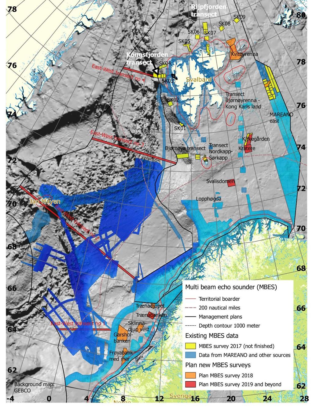 Kartverket kommer tilbake med detaljert plan. Prosjektet er en del av oppfølgingen av ICESanbefalingene. Figur 1A.