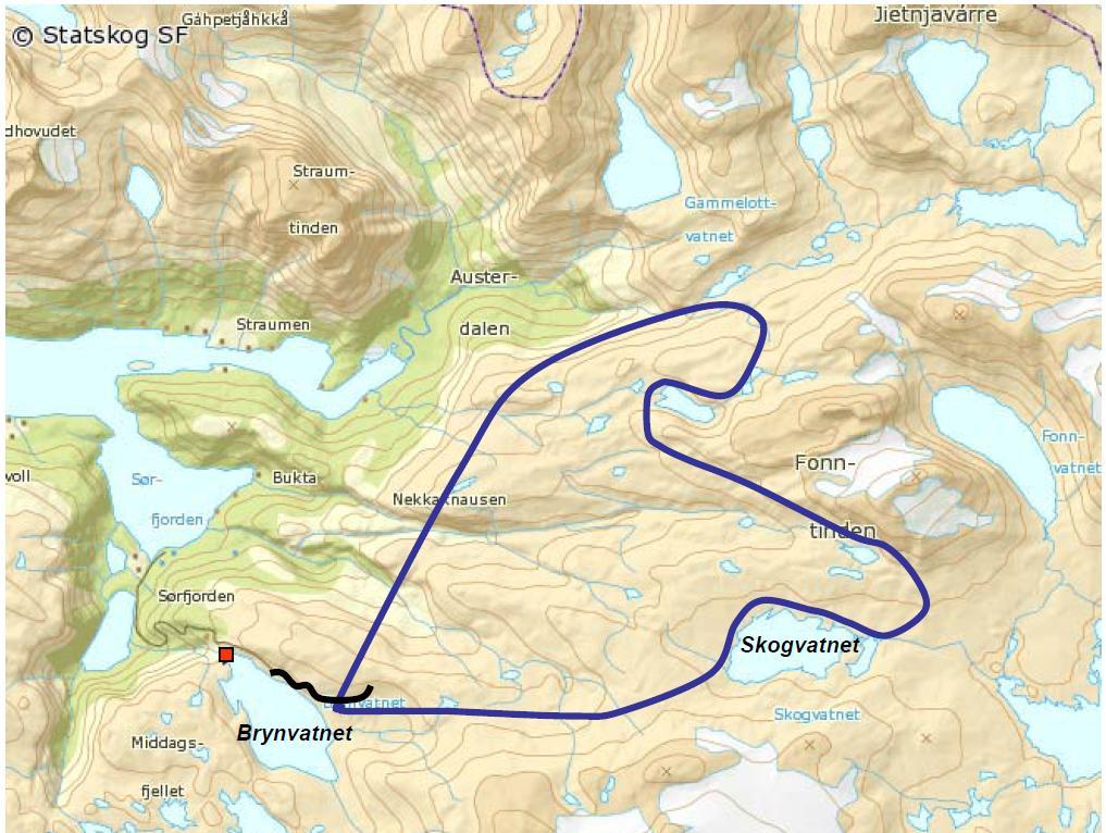 1 INNLEDNING Skogvatnet vindkraftanlegg i Tysfjord kommune, Nordland er under planlegging. Denne rapporten vurderer støy til omgivelsene fra vindturbinene.