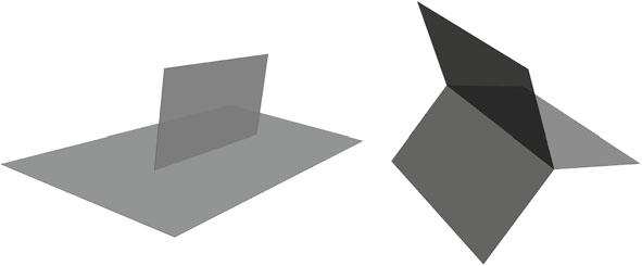 Figure 2. Two examples of multi-screen geometries Γ C = {(x, y) C x<a 0,y = φ(x)} and Γ C = {(x, y) C x = a 0,y= φ(x)}. Now let us focus on potentially more complicated surfaces.
