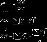 R-kvadrert verdi Obs!