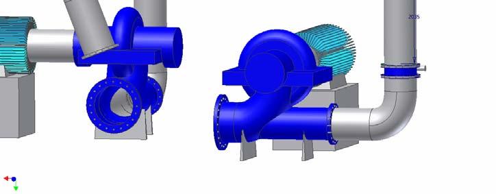 En pumpe kan på samme måte som en turbin være en kilde til store trykksvingninger. Hvis trykkpulsasjonene er store nok vil de kunne påvirke modellmålingene på turbinen.