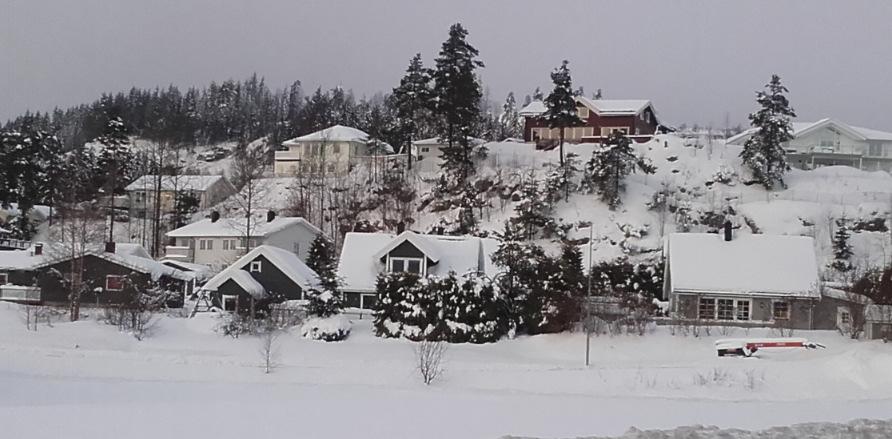 planområdet er markert med gult Figur 2: Berg i dagen i selve tomta Figur 3: