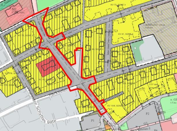 Planstatus I kommuneplanens arealdel 2018-2030 er planområdet avsatt til vei nåværende. Planområdet ligger innenfor reguleringsplan for Plysjbyen med formål bevaring av bebyggelse.