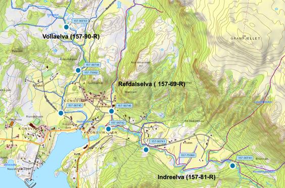 4.8 Områdebeskrivelse Vollaelva og Indrelva ligger begge med utløp i samme område ved Konsvikosen i Lurøy (figur 1).