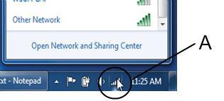 Hvordan koble til trådløst nettverk i Windows 7 Klikk på ikonet for trådløst nettverk nede ved klokken og