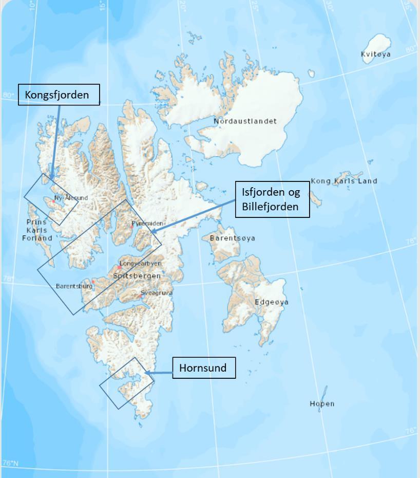 Bakgrunn og hensikt med programmet Utgangspunktet for stasjonsnettet i overvåkningsprogrammet er rapporten "Stasjonsnett for basisovervåkning på Svalbard" som ble utarbeidet av Akvaplan-niva for