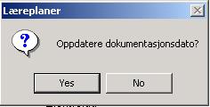 6. Datoen for Dokumentasjon av kompetansebevis kan settes automatisk ved utskrift av kompetansebevis. Datoen kan overskrives og korrigeres. { XE "Dokumentasjon" } 7.