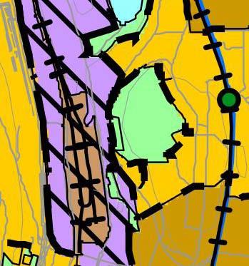 Forholdet til overordnede planer og retningslinjer Vestre del av eiendommen inngår i områdeplan Mindemyren og er avsatt til sentrumsformål, felt S13.