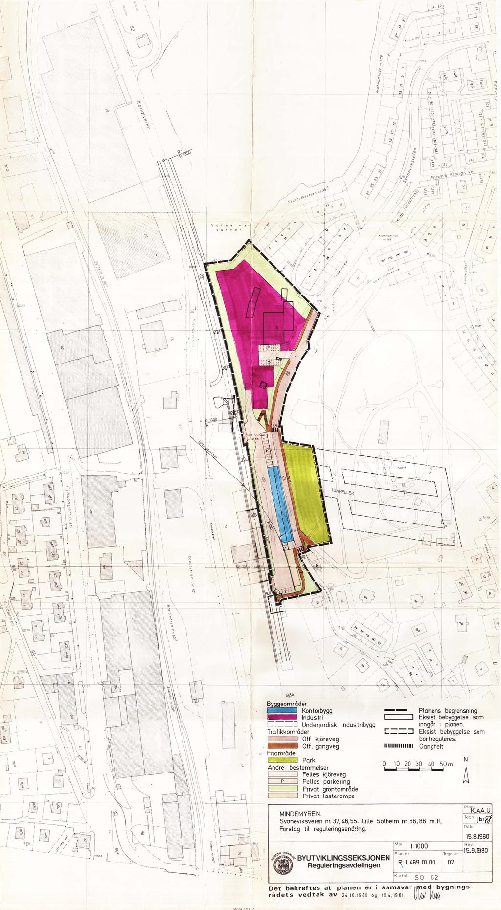 Offentlige arealer og tverrforbindelser Areal avsatt til fortau og torg i områdeplanen er dels erstattet av detaljregulering for bybanen. Formålene er videreført i detaljreguleringen.