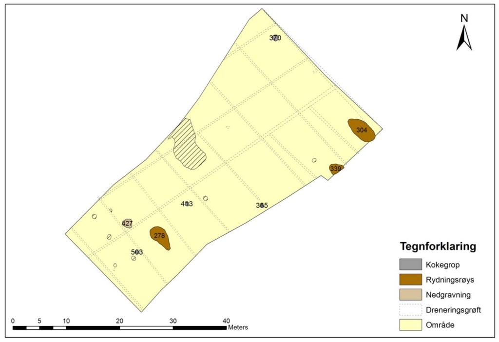 Fig. 12. Oversikt over id146391. Kart produsert av Jessica L. McGraw. 6 SAMMENFATNING I tidsrommet 22. juli - 2.