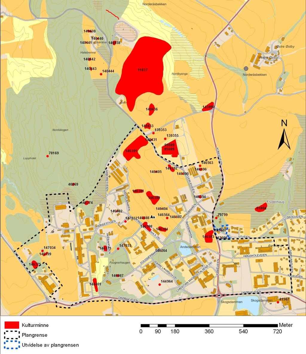 Fig. 3: Kart hentet fra Askeladden. https://askeladden.ra.no/askeladden/.