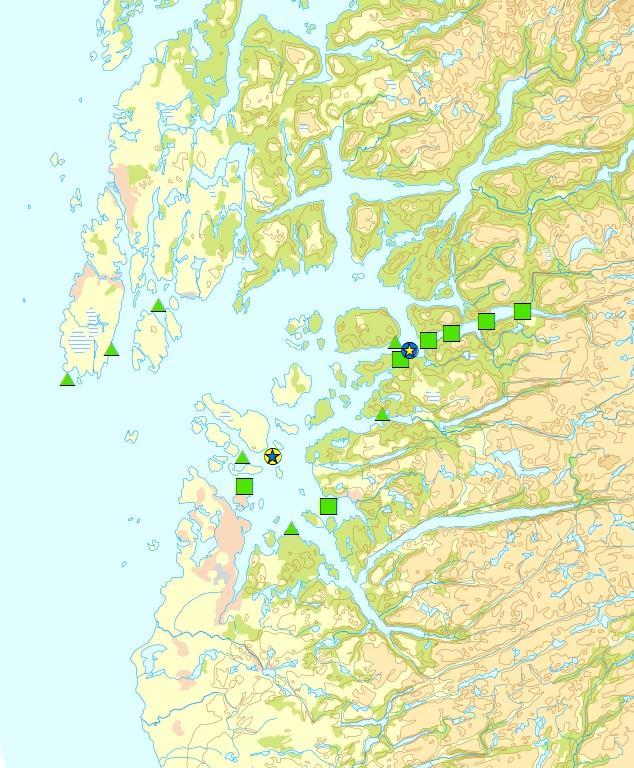Tilstandsklassifisering DP Nordsjøen Sør «God» tilstand ved alle bentos stasjoner Lite mellomårlig variasjon i perioden 2010-2017 ved hardbunnstasjoner Delparameteren «forekomst av grønnalger»