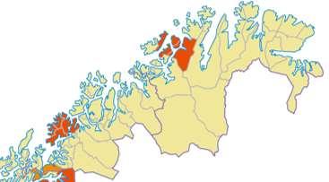 Endringer Troms og Finnmark 1. Tjeldsund 2. Senja 3.