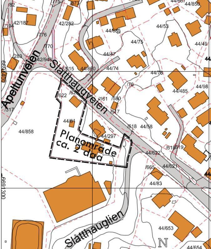 2 Forutsetninger 2.1 Situasjon Eventyrdalen barnehage består av ett planlagt nytt bygg på tre plan. U. etasje er tiltenkt garasje, mens 1. og 2.