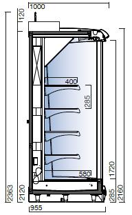av pin pack pinner /st 204 383 408 561 Naturlig kjølemedie CO2 +10% Gavler solid vegg eller dobbeltglass (80mm) /st